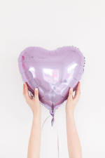 Сердце 36" Сиреневый / Lilac Gr