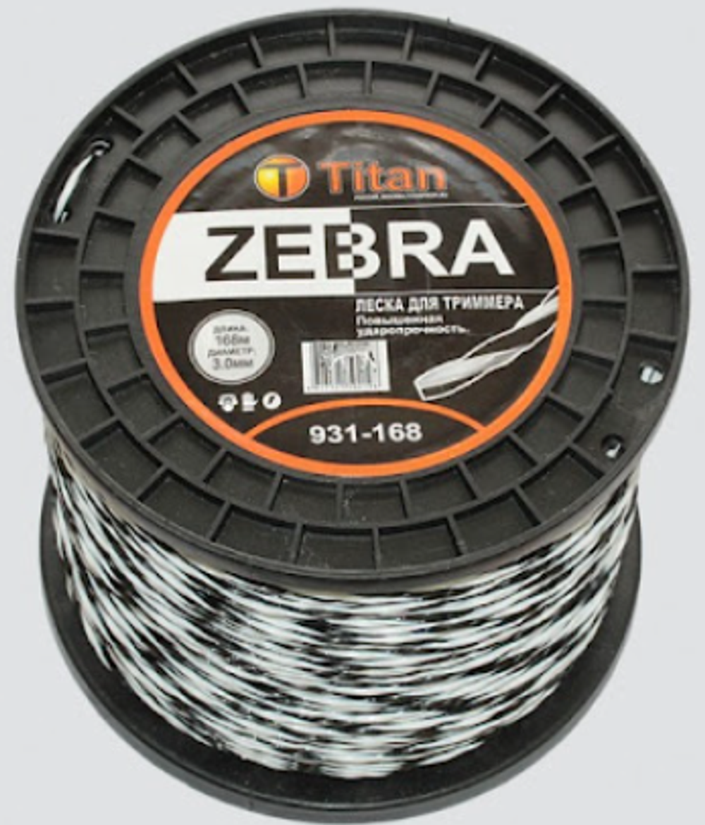 Леско для триммера Ø 3-168* ZEBRA Titan