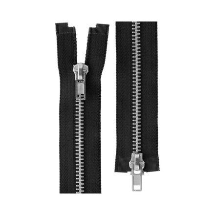 Молния Металл никель  ZIP 5N-2   двухзамковая   100 см Тип 5 , №310, разъёмная   "Gamma"