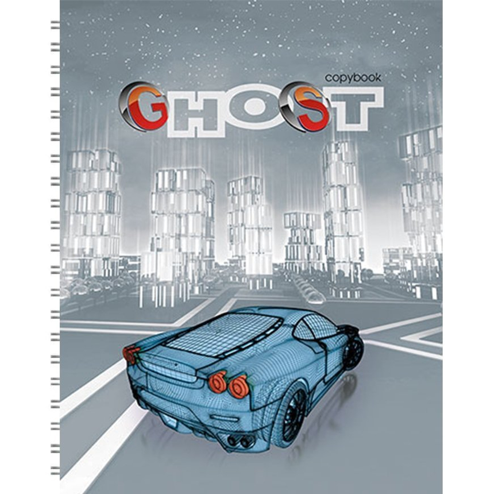 Тетрадь 96л., А5, клетка, Апплика "Авто", гребень, мелованный картон