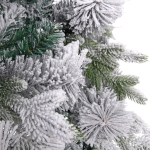 Ёлка «Снежная рапсодия» 210 см, ПВХ+Леска, шишки, белый иней (1100 веток)