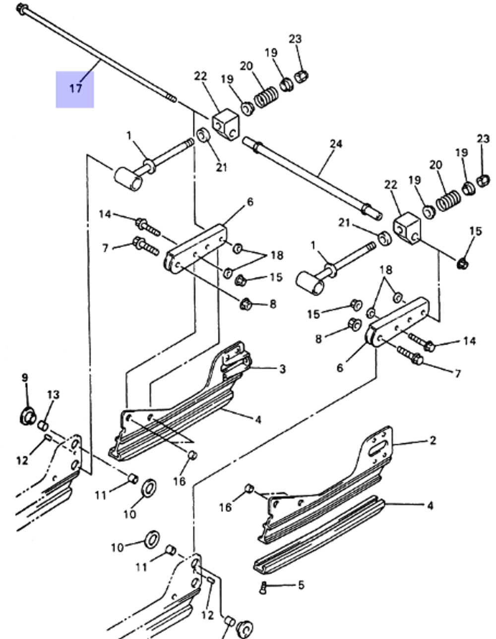 Болт задней подвески для снегоходов Yamaha 90105-08483-00