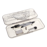 Готовальня 7 предм. циркуль-автомат, стержни,ластик, 4 лин,пласт.футляр