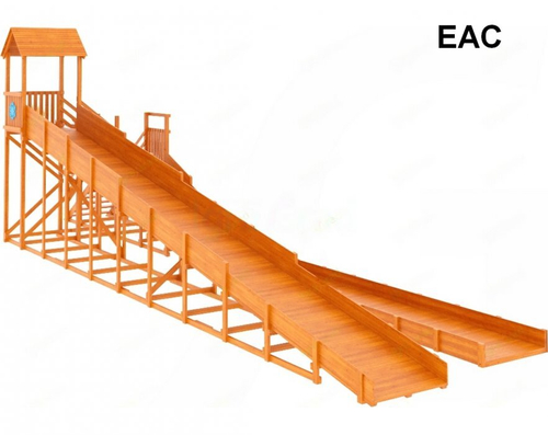 Зимняя горка TORUDA Лисичка 12 м с двумя скатами и выкатом 8 м