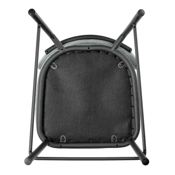 Полубарный стул Arvo 65 см, серо-зеленый шенилл с черными ножками