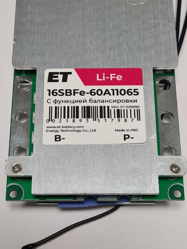 Плата контроля ET 16SBFe-60A11065