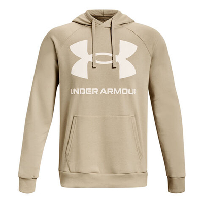 Мужская кофта теннисная Under Armour Rival Big Logo Hoody Men - Beige