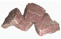 Камень для бани Малиновый кварцит , 20 кг коробка