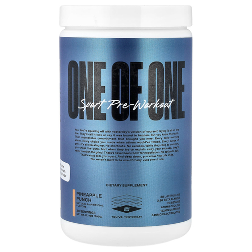 ONE OF ONE, предтренировочный комплекс, ананасовый пунш, 503 г (17,77 унции)