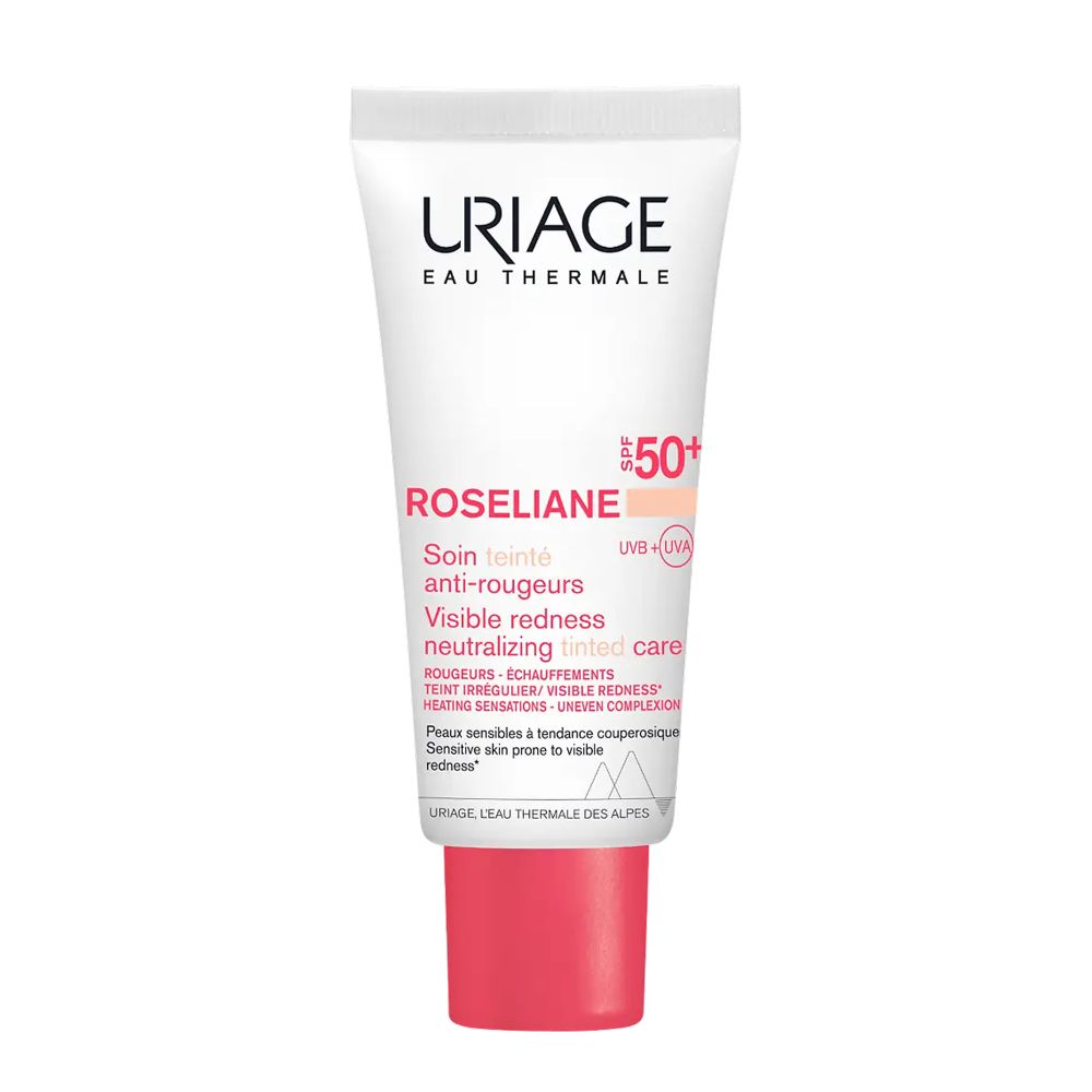 Uriage Roseliane Visible Redness Neutralizing Tinted Care СС Крем против покраснений с тональным эффектом SPF 50+, 40 мл