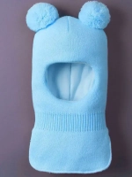 Шапка шлем детская зимняя вязаная