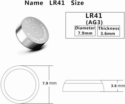 Элемент питания Watch Battery AG3 (392A, LR41) BL/10 CN
