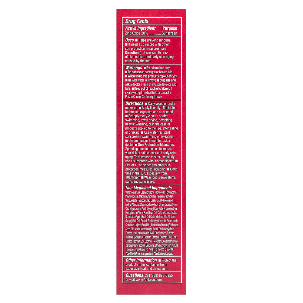 Andalou Naturals, 1000 Roses®, Color + Correct, для чувствительной кожи, SPF 30, бежевый, 2 жидк. Унции (58 мл)
