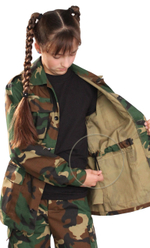 Костюм детский военно-полевой Рип-стоп зел. КМФ