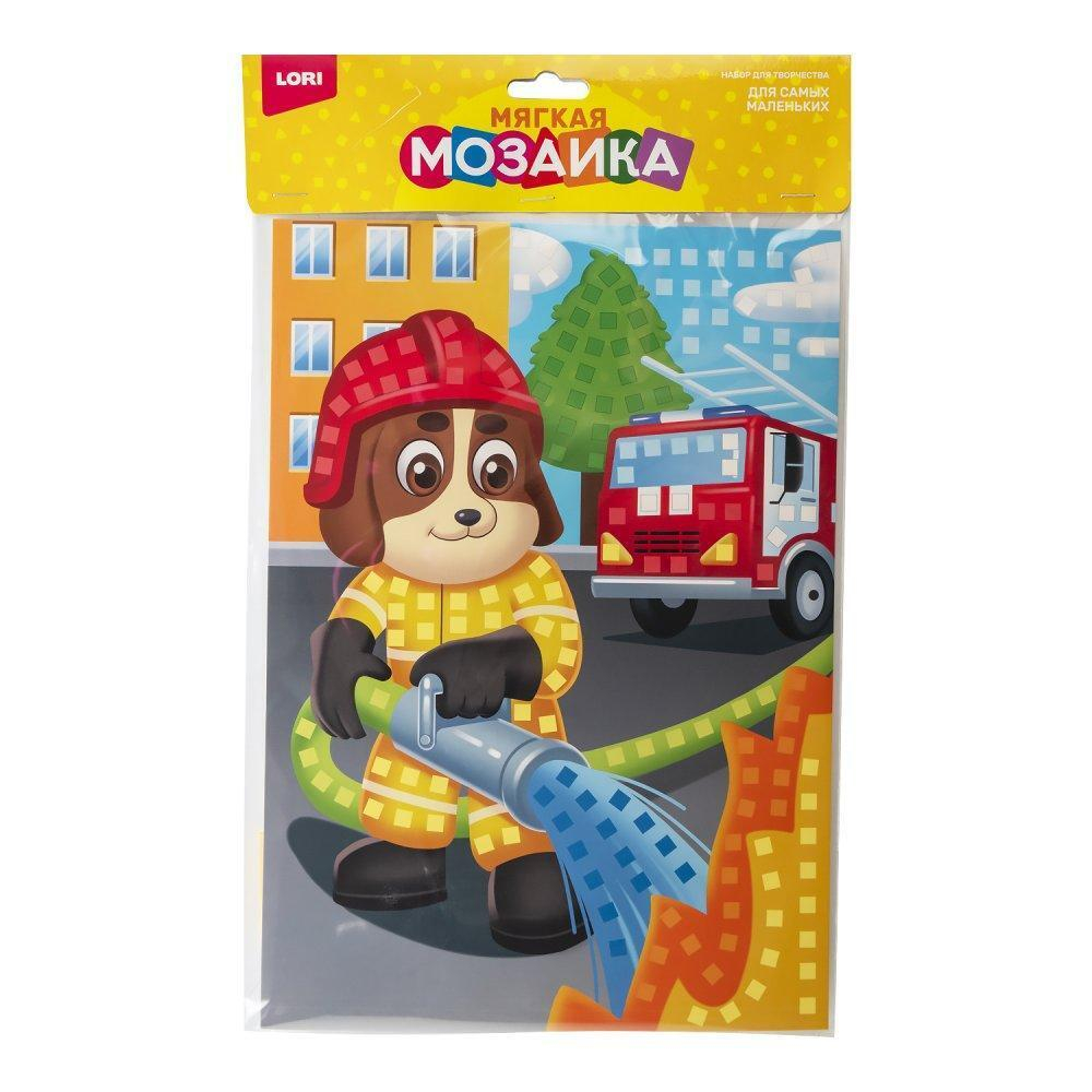 Мягкая мозаика из ЭВА (большой набор) "Пожарный" (Lori)
