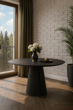 Обеденный стол ROLL WOOD black