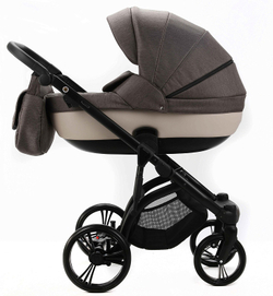 Детская коляска Adamex Lanti 3 в 1 LN-PS28 TIP (Т.БЕЖ + СВ.БЕЖ. КОЖА)