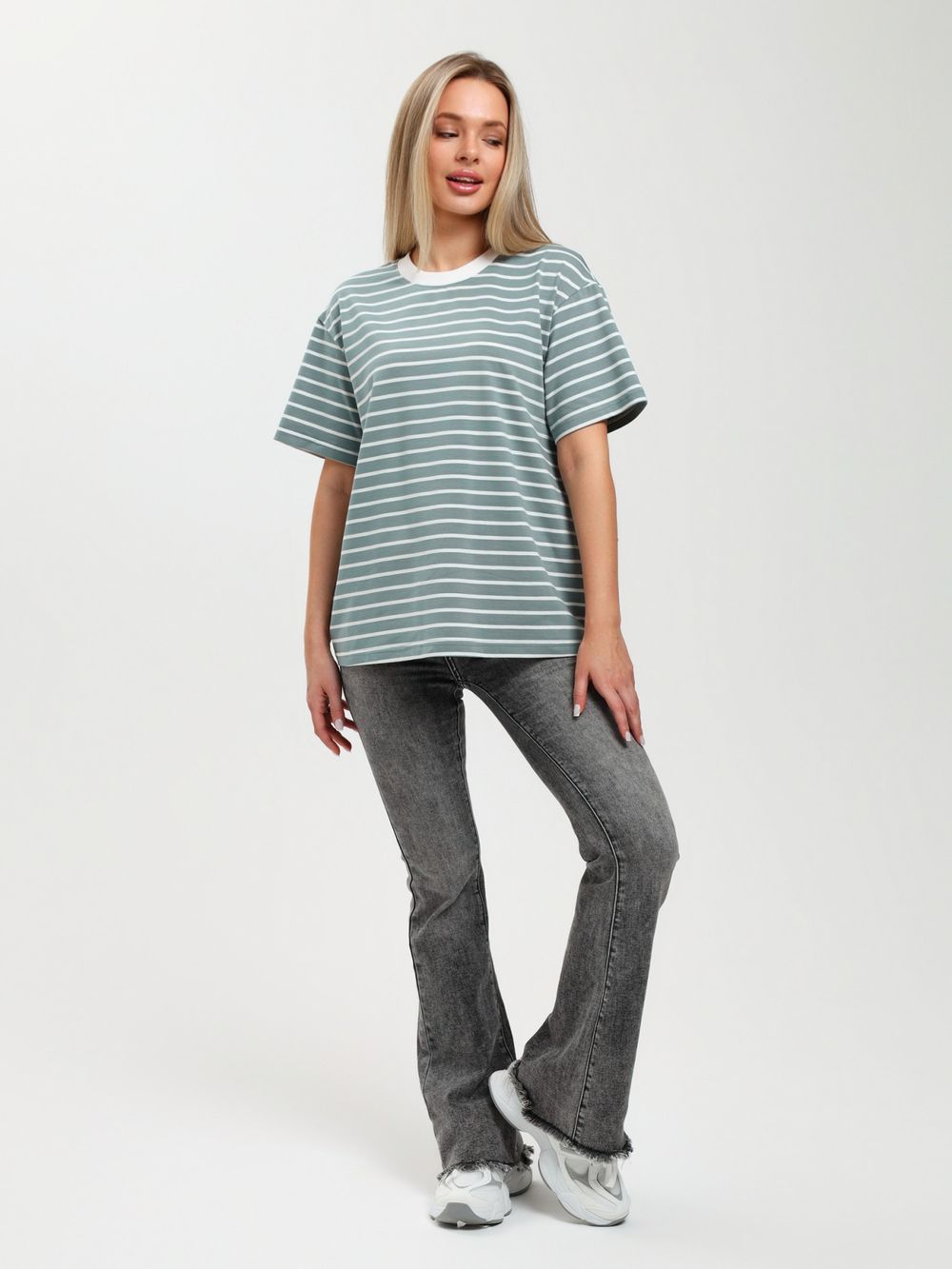 Футболка Брина-2 Виотекс СЕРО-ЗЕЛЁНЫЙ