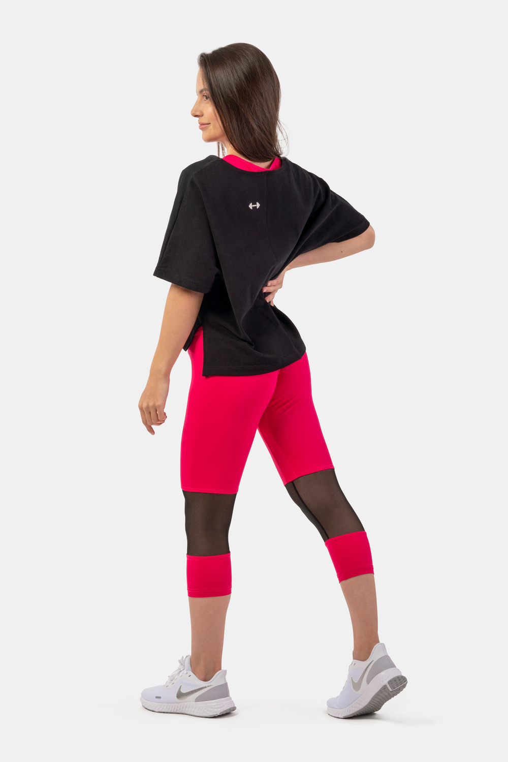 Леггинсы HIGH-WAIST ¾ LENGTH SPORTY LEGGINGS 406 Розовые