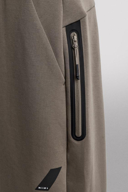 ZARA ТЕХНИЧЕСКИЕ БРЮКИ НА МОЛНИИ, ПЕСОЧНЫЙ