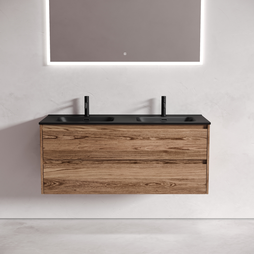 Тумба подвесная под раковину Sancos Libra дуб чарльстон, 1190х450х500