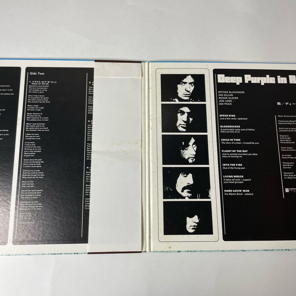 Винтажная виниловая пластинка LP Deep Purple In Rock (Japan 1976) (Obi) Child In Time