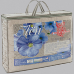 Одеяло "РУ. ЛЁН" Русская сказка, стандарт, плотность 300 г/м2, тик 100% лён, Россия.