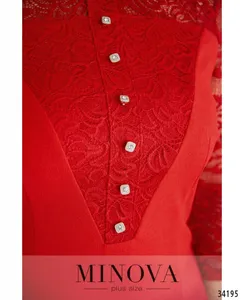 Платье 8617-красный Minova