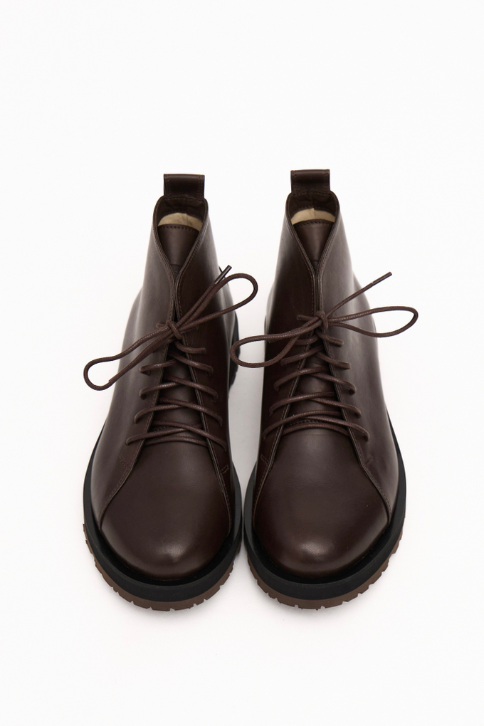 Шнурки круглые коричневые