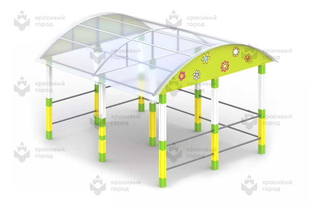Навес для колясок на кубиках