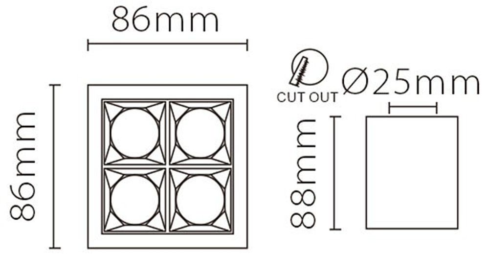 Накладной светильник Fiberli XC002 12120204