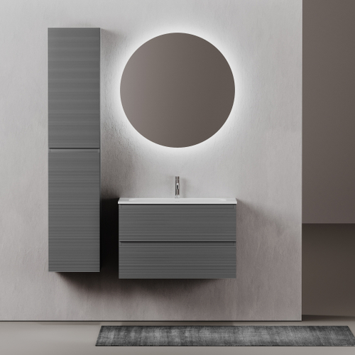 Тумба с раковиной Sancos Folk 80 см FL80GS grey soft