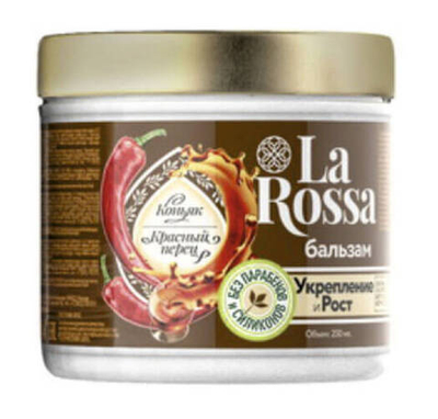 Бальзам для волос La Rossa Коньяк и Красный перец 0,5 л