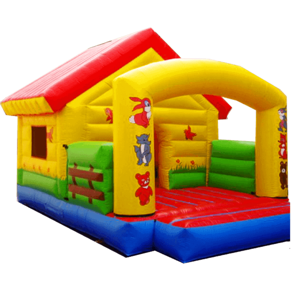 Коммерческий надувной батут "Зоо-теремок"