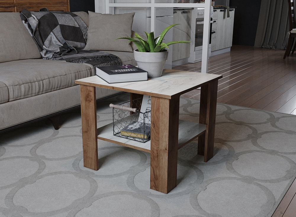 Столик журнальный Консул-9, дуб крафт табачный