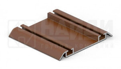 Направляющая нижняя двухполозная (2960мм) Яблоня/Орех