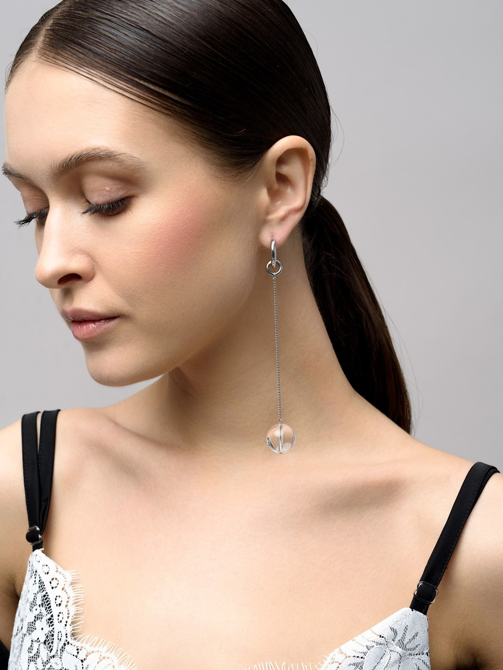 Серьги "Effect Bubble 16" Silver