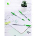 Ручка шариковая Berlingo "Tribase" зеленая, 1,0мм