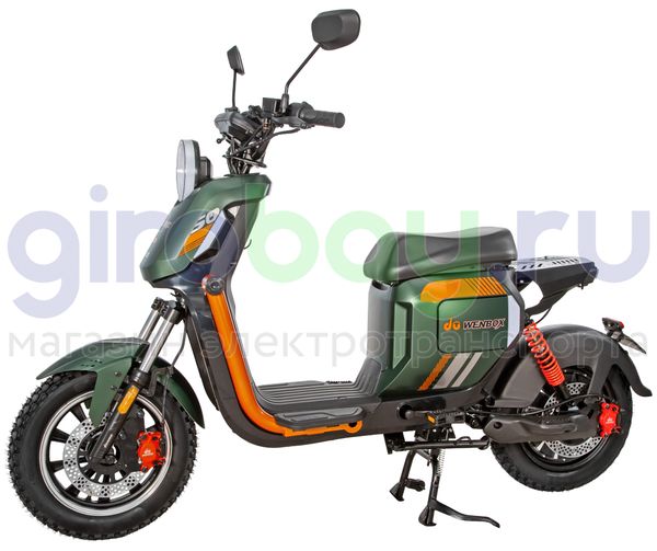 Электроскутер WENBOX U2 1500W (60V/45Ah) - Зелёный фото №1
