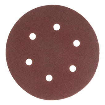 Круг абразивный на ворсовой подложке под "липучку", перфорированный, P 40, 150 мм, 5 шт Matrix