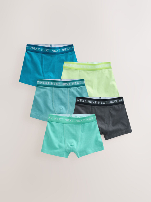 Трусы для мальчика Next AA7-499, 5 шт., Зеленый, Черный, Синий