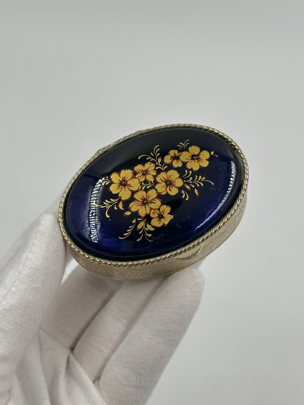 Таблетница/шкатулка синяя