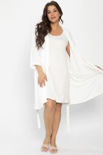 Пеньюар Шелк вискозы (молочный) П14482-52М LT Collection