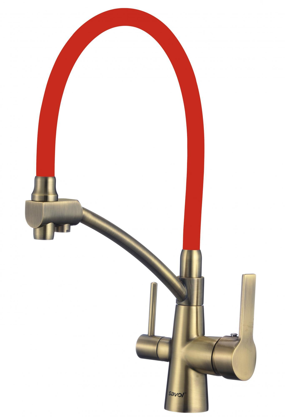 Смеситель для мойки бронзовый под фильтр Savol S-L1805C-03