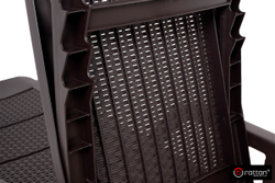 Шезлонг B:rattan NILO стопирующийся, коричневый