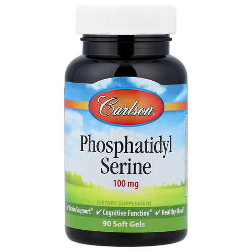 Carlson, Фосфатидилсерин, 100 мг, 90 мягких таблеток