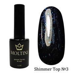 Топ с шиммером без липкого слоя Moltini Shimmer Top №3, 12 ml
