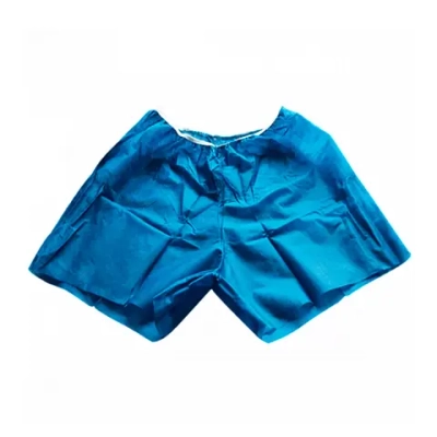 Трусы шорты мужские спанбонд голубые 10 шт