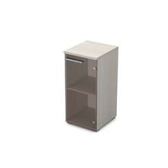 9П.023.2 Пенал низкий со стеклом (400*450*845)