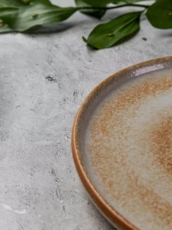 Набор 2 шт тарелок с бортиком, 20 см, Песчаная